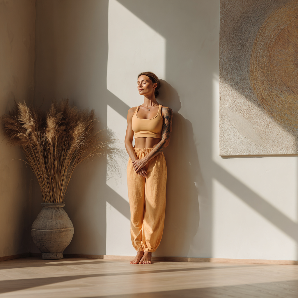 Joga v prírode pri východe slnka